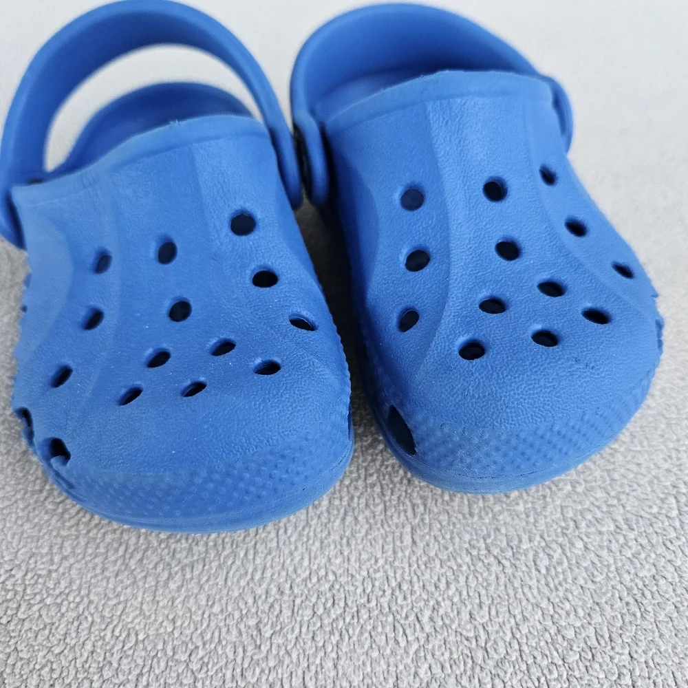 Crocs Baya Clog Toddle SZ 4 5 Slip-On Blue Water Shoes Unisex